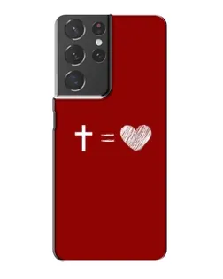 Чохол для Samsung Galaxy S21 Plus з картинкою «Рівняння любові»