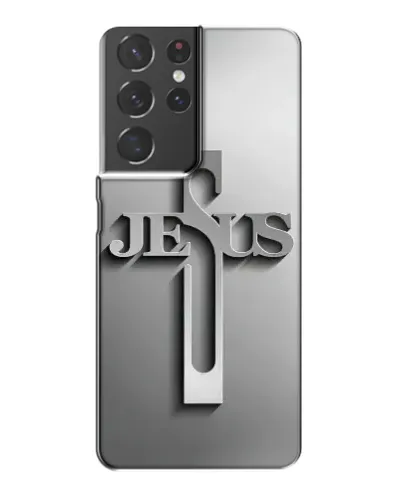 Чохол для Samsung Galaxy S21 Plus з картинкою «Металевий хрест Jesus» Чохол для Samsung Galaxy S21 Plus з картинкою «Металевий хрест Jesus»