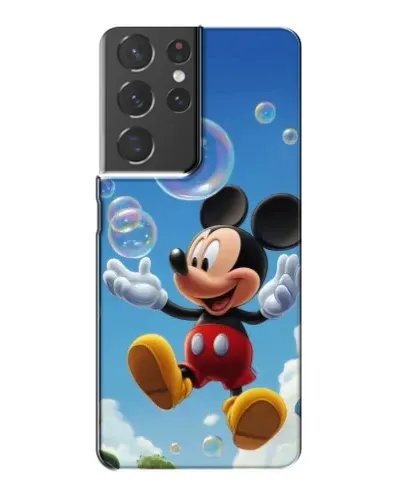 Чохол для Samsung Galaxy S21 Plus з картинкою «Mickey та мильні бульбашки»