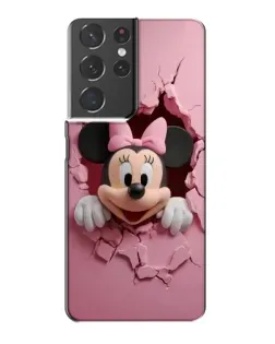 Чохол для Samsung Galaxy S21 Plus з картинкою «Мінні крізь стіну»
