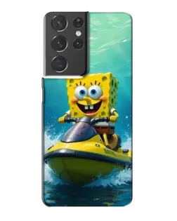 Чохол для Samsung Galaxy S21 Plus з картинкою «Спанч Боб на гідроциклі» Чохол для Samsung Galaxy S21 Plus з картинкою «Спанч Боб на гідроциклі»