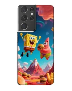 Чехол для Samsung Galaxy S21 Plus с картинкой «Космический фастфуд»