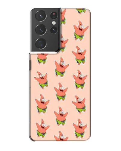 Чехол для Samsung Galaxy S21 Plus с картинкой «Патрик Стар паттерн»