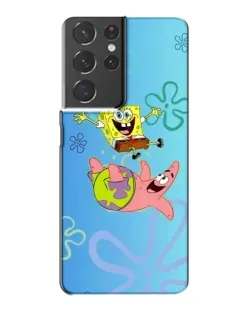 Чехол для Samsung Galaxy S21 Plus с картинкой «Спанч Боб и Патрик»