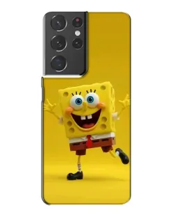 Чехол для Samsung Galaxy S21 Plus с картинкой «Позитивный Губка Боб»