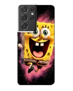 Чехол для Samsung Galaxy S21 Plus с картинкой «Взрывной Спанч Боб»