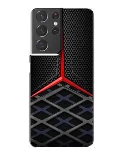 Чохол для Samsung Galaxy S21 Plus з картинкою «Mercedes Carbon Grid»