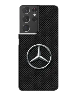 Чохол для Samsung Galaxy S21 Plus з картинкою «Карбоновий Mercedes стиль»