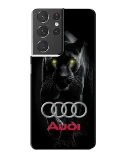 Чехол для Samsung Galaxy S21 Plus с картинкой «Пантера и Audi»
