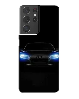 Чехол для Samsung Galaxy S21 Plus с картинкой «Audi в неоне»
