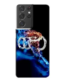 Чехол для Samsung Galaxy S21 Plus с картинкой «Энергия лого Audi»