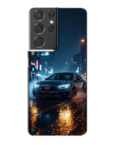 Чехол для Samsung Galaxy S21 Plus с картинкой «Ночной город и Audi» Чехол для Samsung Galaxy S21 Plus с картинкой «Ночной город и Audi»