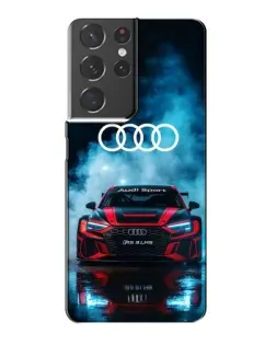Чехол для Samsung Galaxy S21 Plus с картинкой «Audi Sport — неон»
