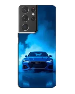 Чехол для Samsung Galaxy S21 Plus с картинкой «Audi — голубая энергия»
