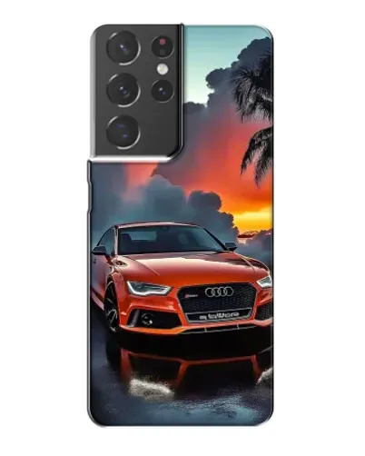 Чехол для Samsung Galaxy S21 Plus с картинкой «Audi — закат» Чехол для Samsung Galaxy S21 Plus с картинкой «Audi — закат»