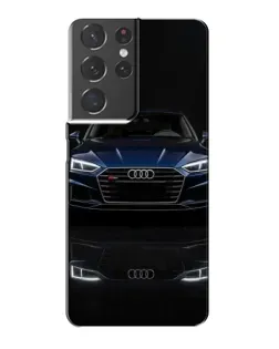 Чехол для Samsung Galaxy S21 Plus с картинкой «Audi — ночное отражение»