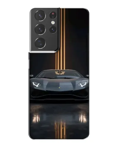 Чехол для Samsung Galaxy S21 Plus с картинкой «Lamborghini золотые линии»