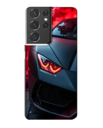Чехол для Samsung Galaxy S21 Plus с картинкой «Lamborghini красное сияние»