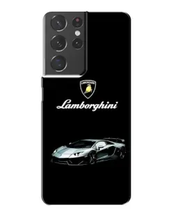 Чехол для Samsung Galaxy S21 Plus с картинкой «Логотип Lamborghini классика»