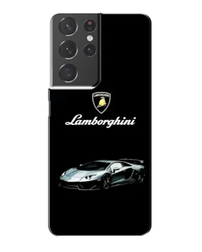 Чехол для Samsung Galaxy S21 Plus с картинкой «Логотип Lamborghini классика»