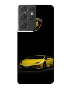 Чехол для Samsung Galaxy S21 Plus с картинкой «Lamborghini желтый акцент»