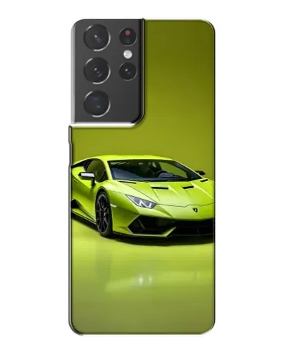 Чехол для Samsung Galaxy S21 Plus с картинкой «Салатовый Lamborghini Huracan»