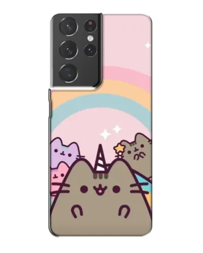 Чехол для Samsung Galaxy S21 Plus с картинкой «Единорог Pusheen»