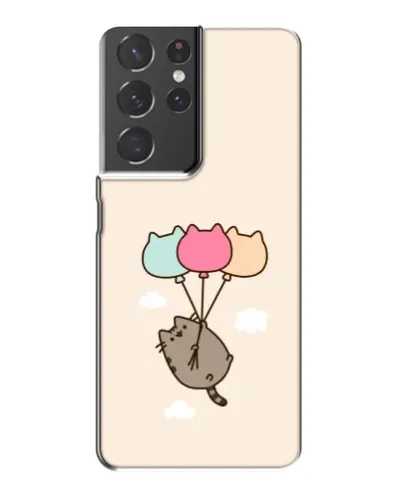 Чехол для Samsung Galaxy S21 Plus с картинкой «Пушин на шариках» Чехол для Samsung Galaxy S21 Plus с картинкой «Пушин на шариках»