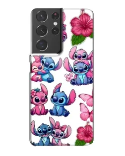 Чохол для Samsung Galaxy S21 Plus з картинкою «Стікери Stitch та Angel»