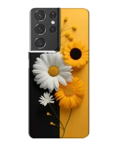 Чохол для Samsung Galaxy S21 Plus з картинкою «Соняшник та ромашка»