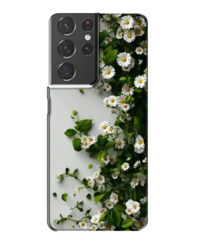 Чохол для Samsung Galaxy S21 Plus з картинкою «Гілка дрібних білих квітів»