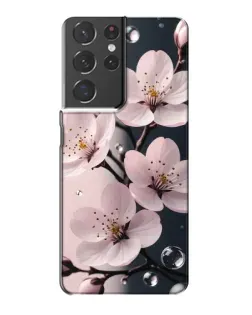 Чохол для Samsung Galaxy S21 Plus з картинкою «Ніжня сакура та краплі» Чохол для Samsung Galaxy S21 Plus з картинкою «Ніжня сакура та краплі»