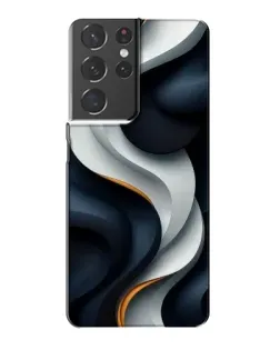 Чохол для Samsung Galaxy S21 Plus з картинкою «Об'ємні чорно-білі стрічки» Чохол для Samsung Galaxy S21 Plus з картинкою «Об'ємні чорно-білі стрічки»