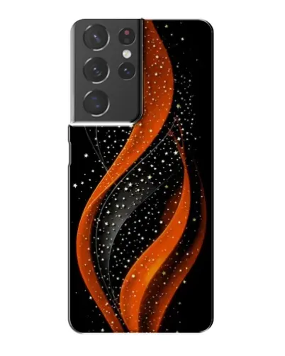Чехол для Samsung Galaxy S21 Plus с картинкой «Огненная звездная волна»