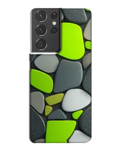 Чехол для Samsung Galaxy S21 Plus с картинкой «Яркая неоновая галька»