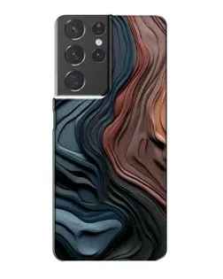 Чехол для Samsung Galaxy S21 Plus с картинкой «Цветные волны каньона»
