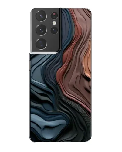 Чехол для Samsung Galaxy S21 Plus с картинкой «Цветные волны каньона»
