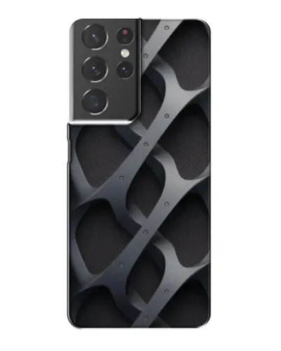 Чехол для Samsung Galaxy S21 Plus с картинкой «Объемное серое плетение»