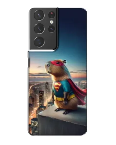 Чохол для Samsung Galaxy S21 Plus з картинкою «Капі-мен супергерой» Чохол для Samsung Galaxy S21 Plus з картинкою «Капі-мен супергерой»