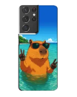 Чохол для Samsung Galaxy S21 Plus з картинкою «Морська капібара» Чохол для Samsung Galaxy S21 Plus з картинкою «Морська капібара»