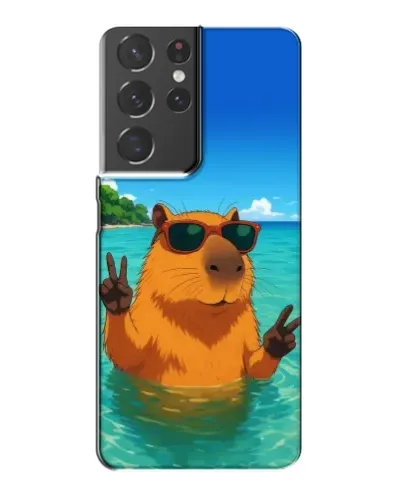 Чохол для Samsung Galaxy S21 Plus з картинкою «Морська капібара» Чохол для Samsung Galaxy S21 Plus з картинкою «Морська капібара»