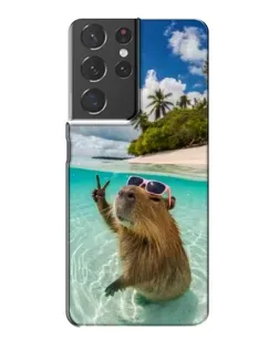 Чохол для Samsung Galaxy S21 Plus з картинкою «Капібара на морі» Чохол для Samsung Galaxy S21 Plus з картинкою «Капібара на морі»