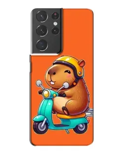 Чохол для Samsung Galaxy S21 Plus з картинкою «Капібара на скутері» Чохол для Samsung Galaxy S21 Plus з картинкою «Капібара на скутері»