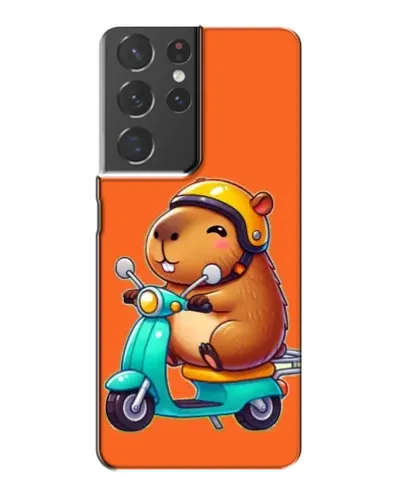 Чохол для Samsung Galaxy S21 Plus з картинкою «Капібара на скутері» Чохол для Samsung Galaxy S21 Plus з картинкою «Капібара на скутері»