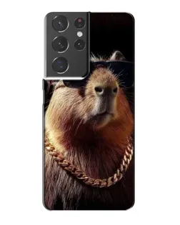 Чохол для Samsung Galaxy S21 Plus з картинкою «Капібара золотий ланцюг» Чохол для Samsung Galaxy S21 Plus з картинкою «Капібара золотий ланцюг»