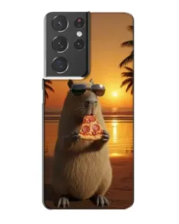 Чохол для Samsung Galaxy S21 Plus з картинкою «Капібара з піцою» Чохол для Samsung Galaxy S21 Plus з картинкою «Капібара з піцою»
