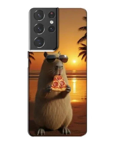 Чохол для Samsung Galaxy S21 Plus з картинкою «Капібара з піцою» Чохол для Samsung Galaxy S21 Plus з картинкою «Капібара з піцою»