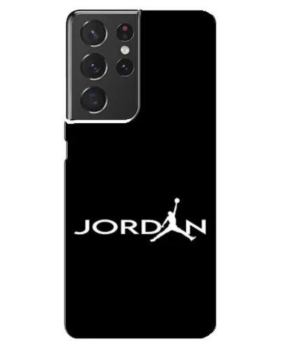 Чехол для Samsung Galaxy S21 ultra с картинкой «Jordan White Logo» Чехол для Samsung Galaxy S21 ultra с картинкой «Jordan White Logo»