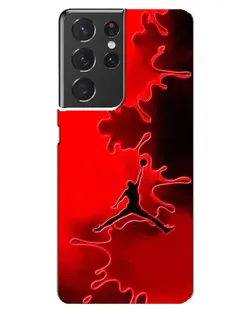 Чехол для Samsung Galaxy S21 ultra с картинкой «Jordan Red Smoke»