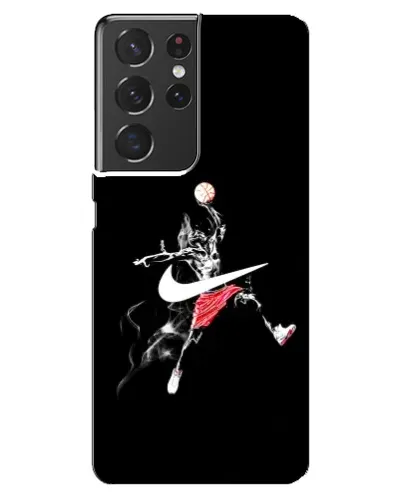 Чехол для Samsung Galaxy S21 ultra с картинкой «Jordan Jumpman» Чехол для Samsung Galaxy S21 ultra с картинкой «Jordan Jumpman»